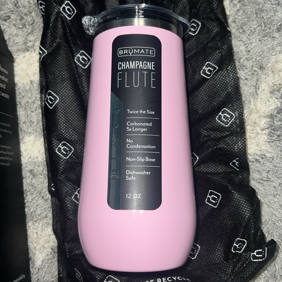NEW! Brumate Champagne Flute 12oz - Blush Pink - Picture 3 of 5